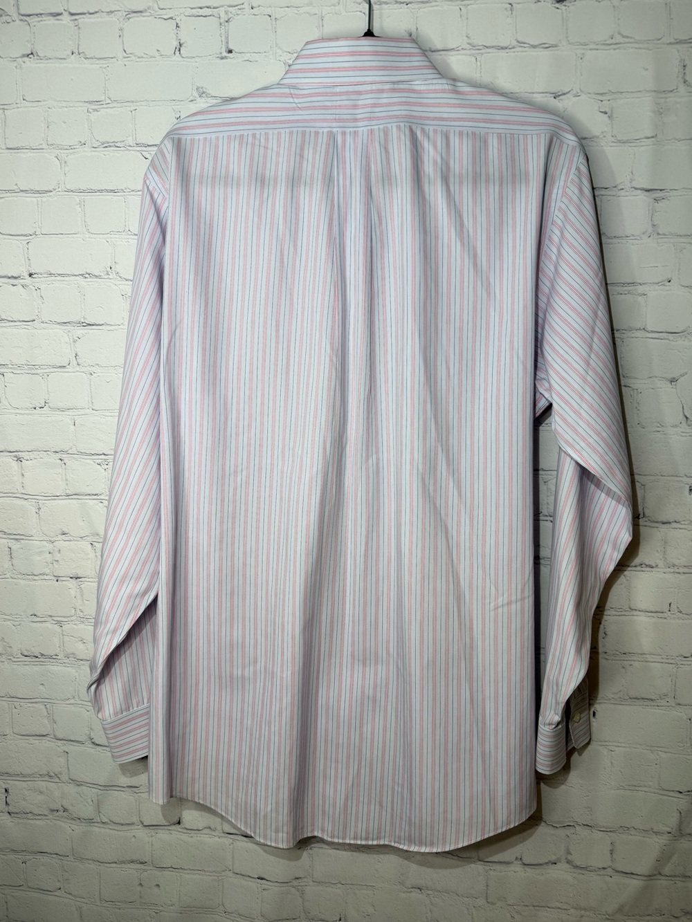 Brooks Brothers Classic The Original Polo size 16 1/2-34 blue & pink striped - Picture 2 of 6
